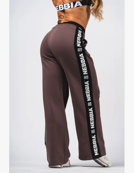 NEBBIA Pantaloni Straight Leg URBAN marroni
