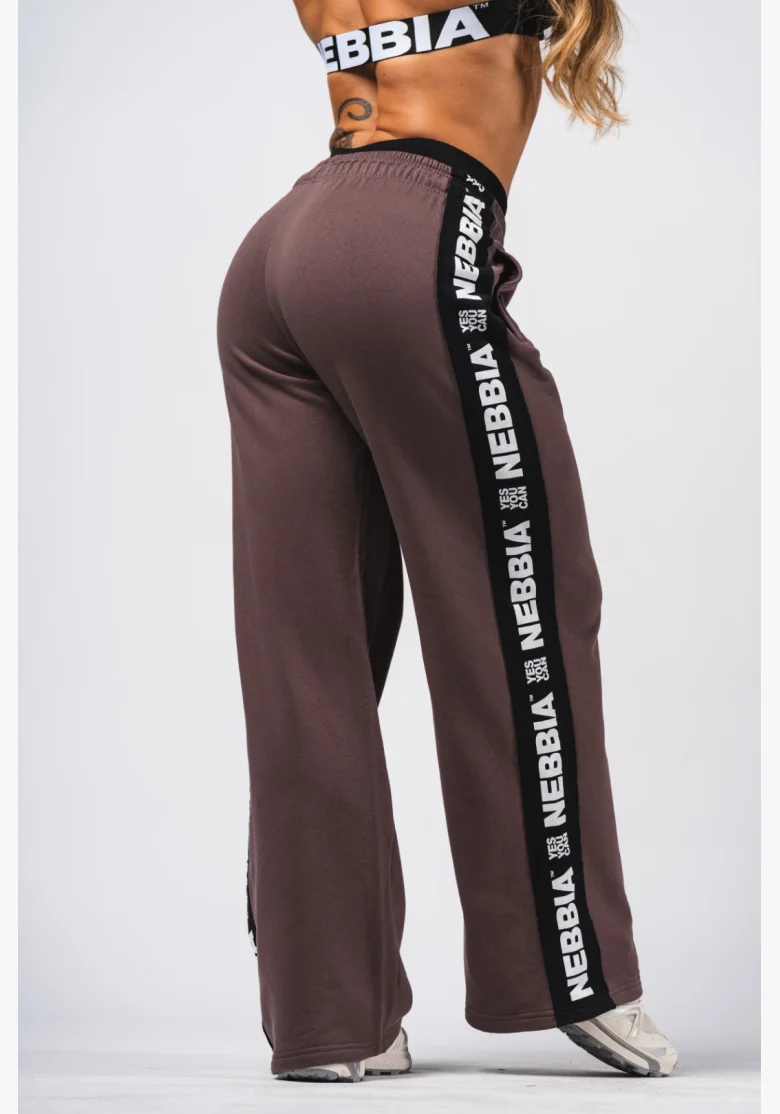 NEBBIA Pantaloni Straight Leg URBAN marroni