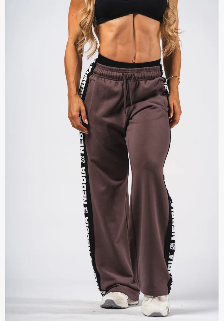 NEBBIA Pantaloni Straight Leg URBAN marroni