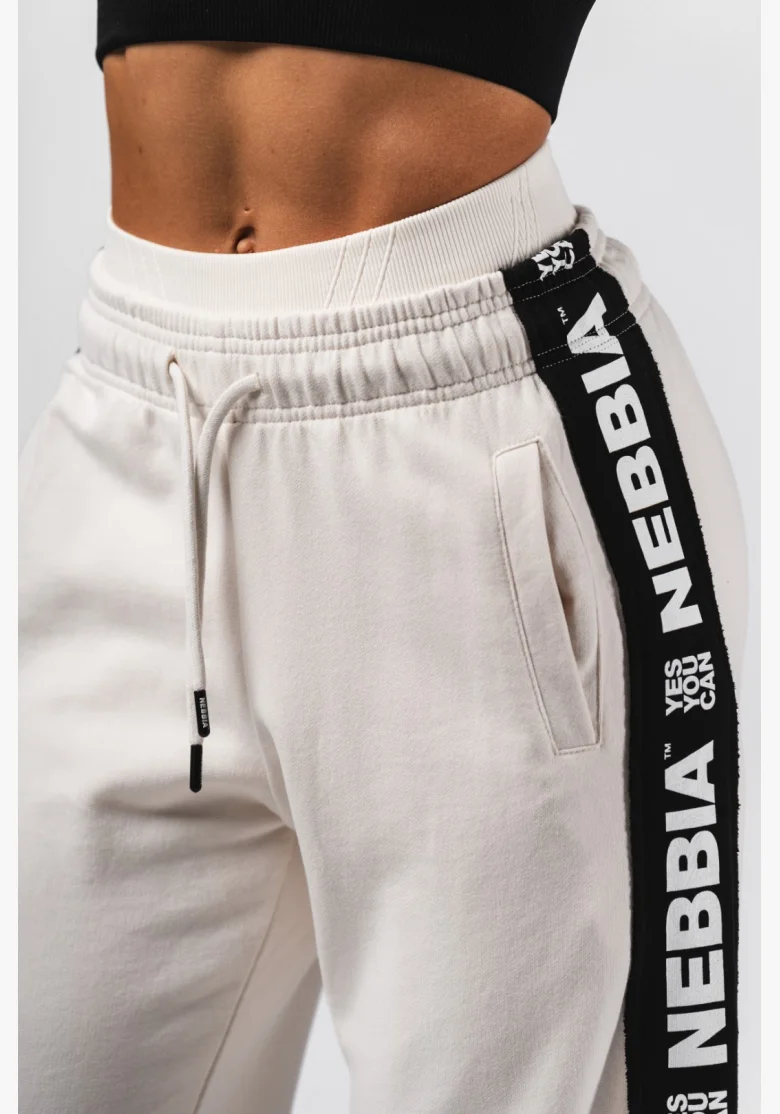 NEBBIA Pantaloni dritti URBAN crema