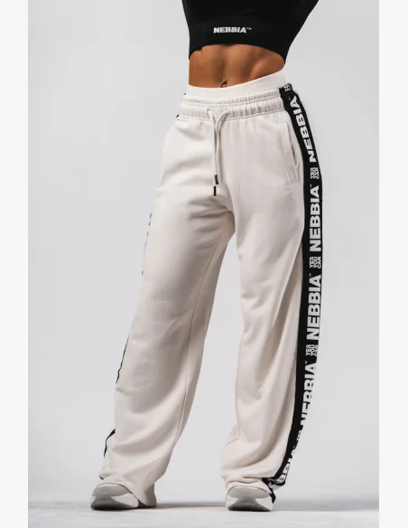 NEBBIA Pantaloni dritti URBAN crema