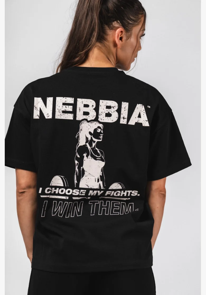 NEBBIA T-shirt Oversized RESET nera