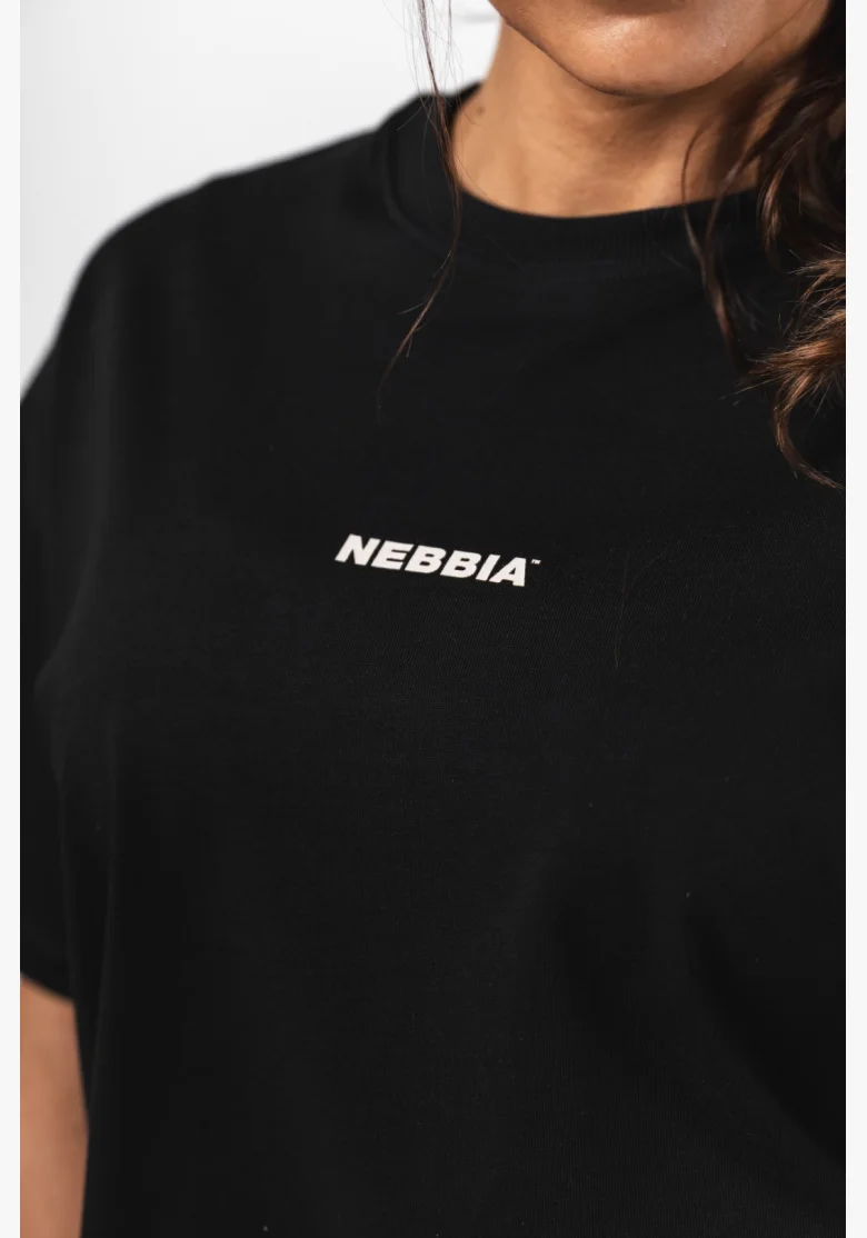 NEBBIA T-shirt Oversized RESET nera