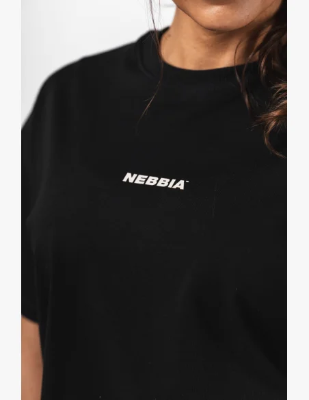 NEBBIA T-shirt Oversized RESET nera