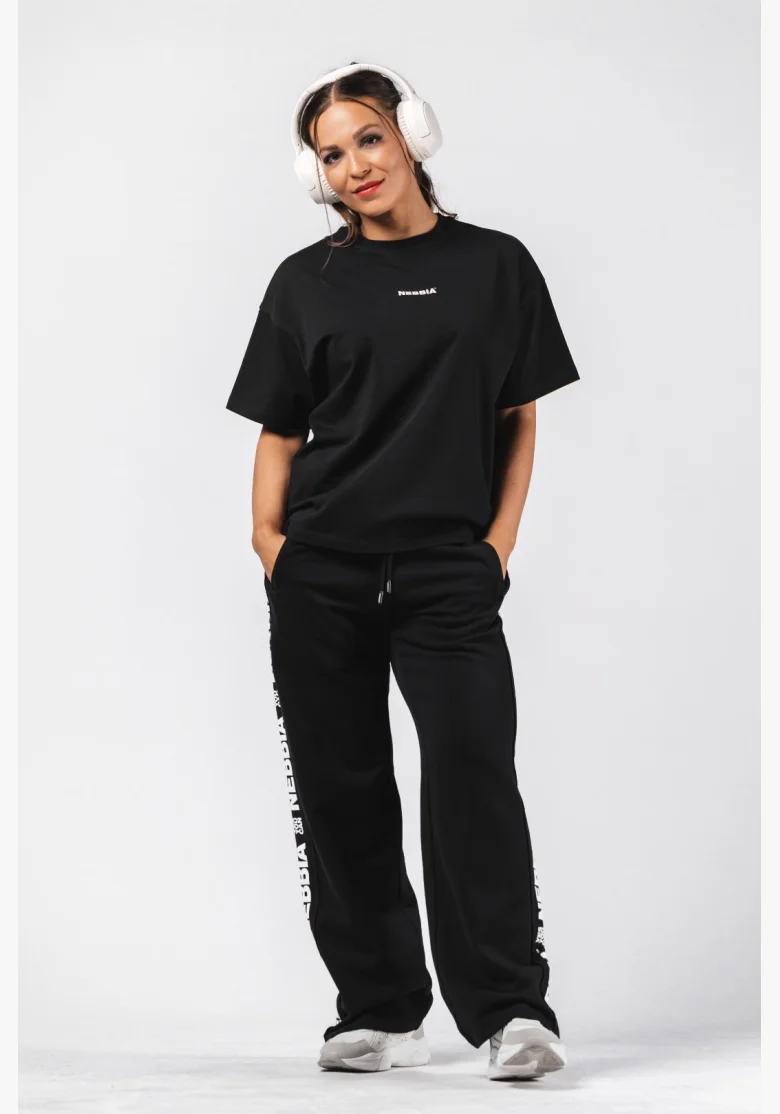 NEBBIA T-shirt Oversized RESET nera