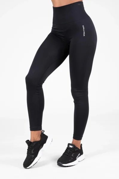 Gorilla Wear Leggings senza cuciture da donna QUINCY Seamless - Nero