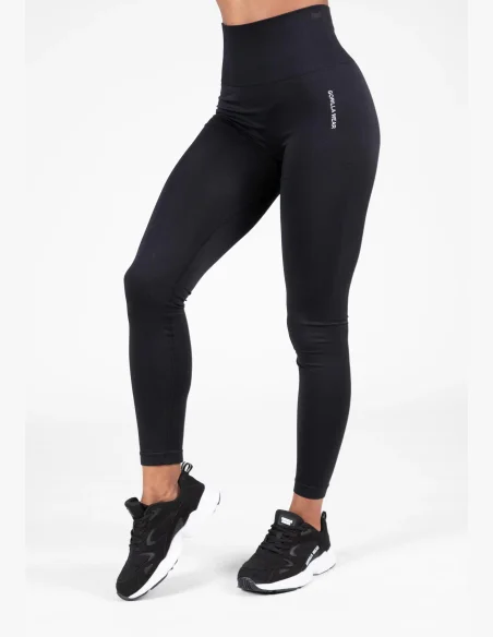 Gorilla Wear Leggings senza cuciture da donna QUINCY Seamless - Nero