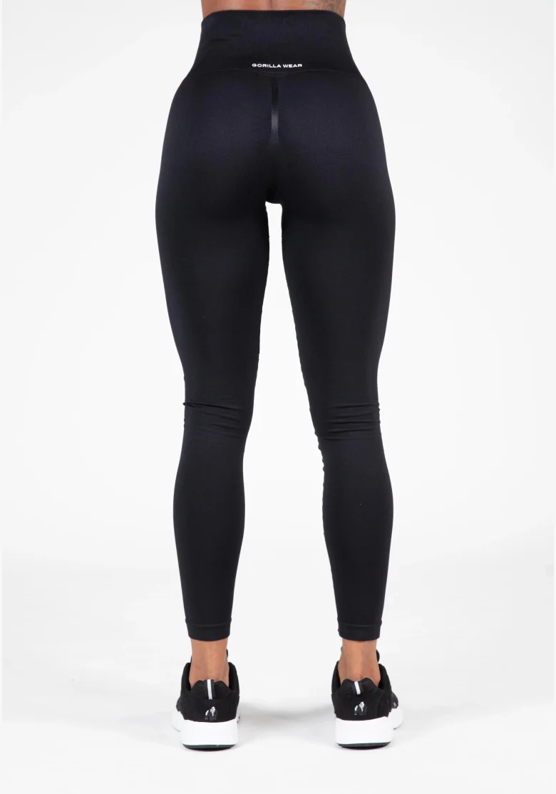 Gorilla Wear Leggings senza cuciture da donna QUINCY Seamless - Nero