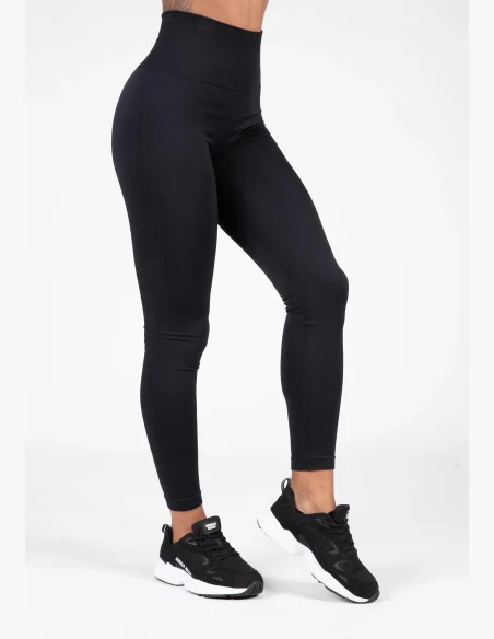 Gorilla Wear Leggings senza cuciture da donna QUINCY Seamless - Nero