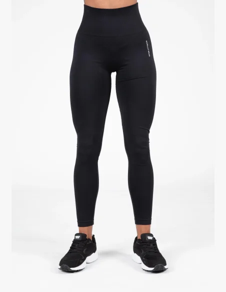 Gorilla Wear Leggings senza cuciture da donna QUINCY Seamless - Nero