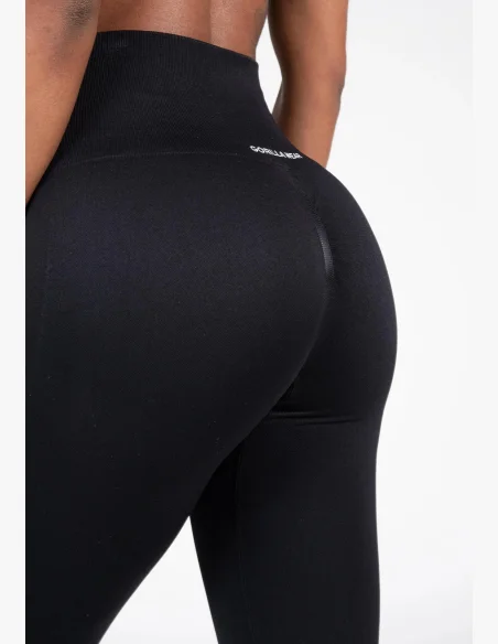 Gorilla Wear Leggings senza cuciture da donna QUINCY Seamless - Nero