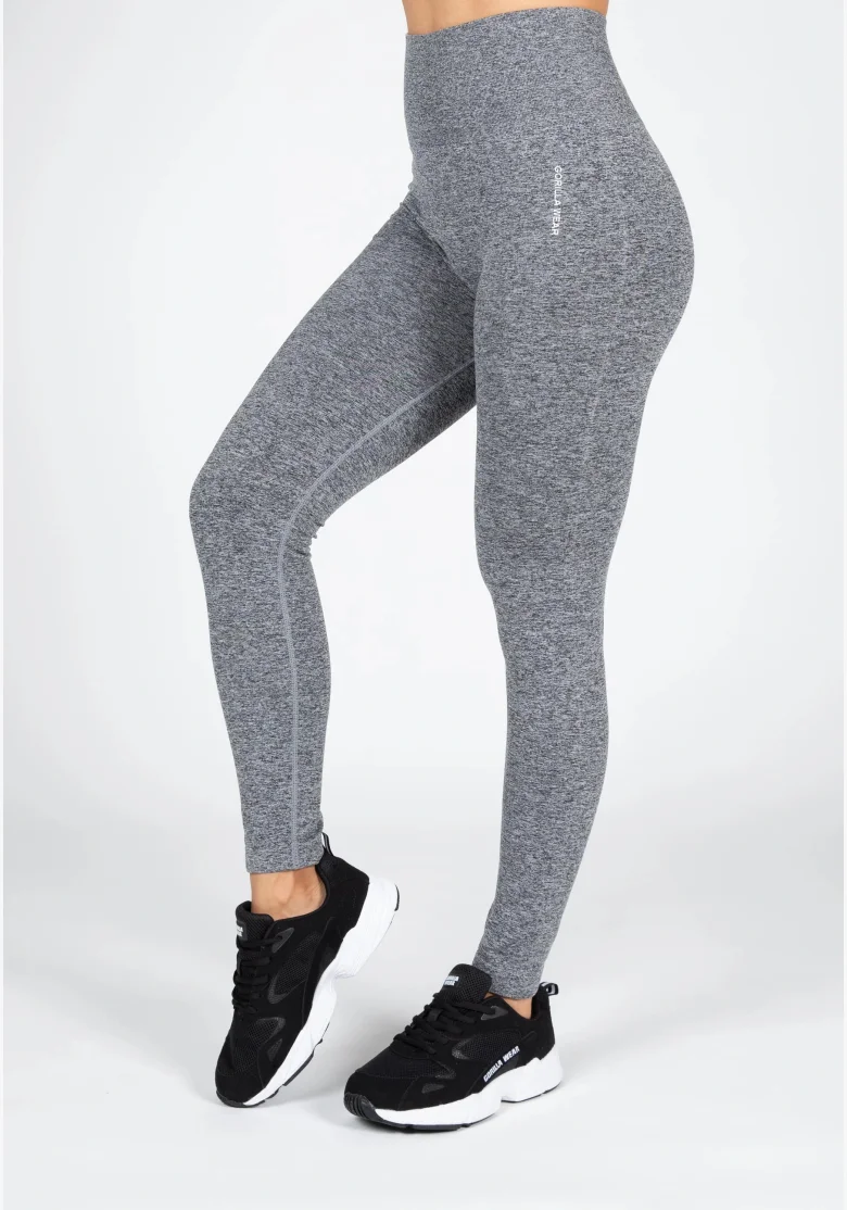 Gorilla Wear Leggings da donna senza cuciture QUINCY Seamless - Grigio