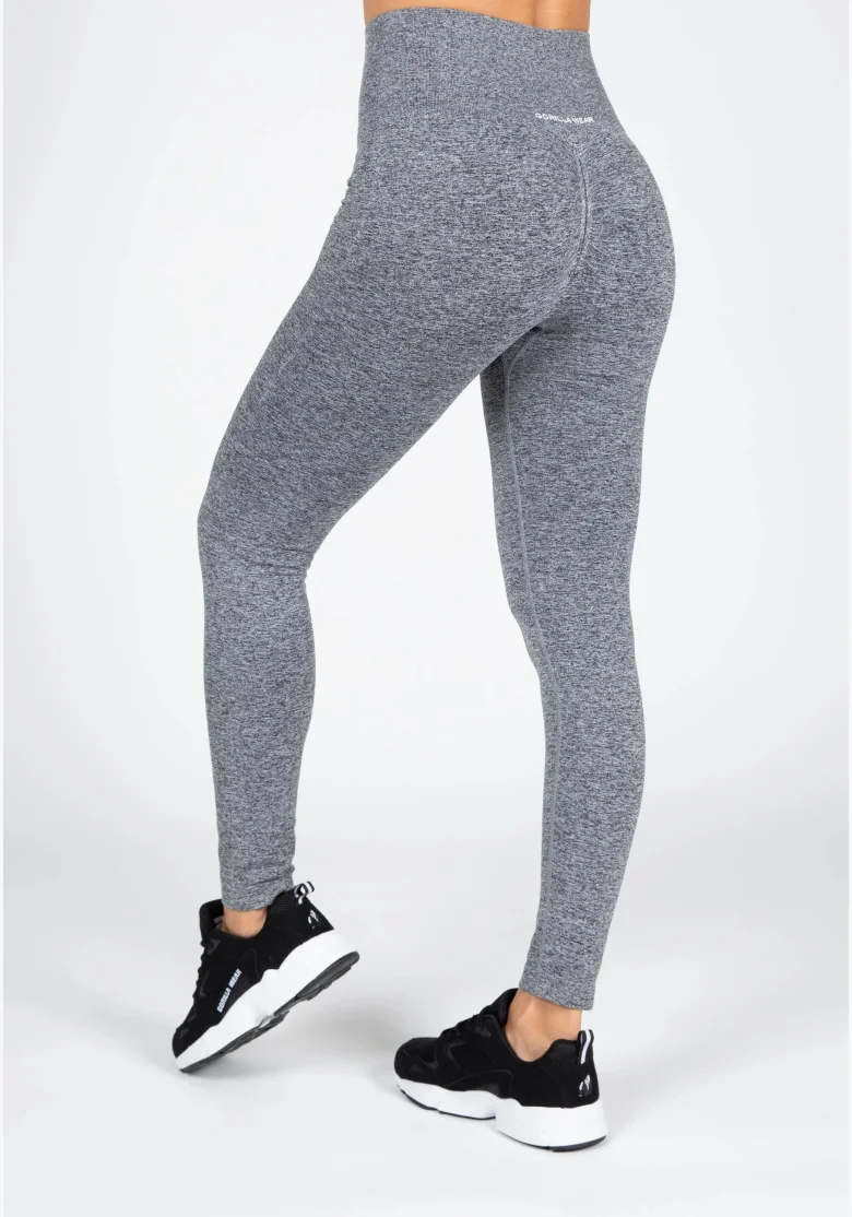 Gorilla Wear Leggings da donna senza cuciture QUINCY Seamless - Grigio