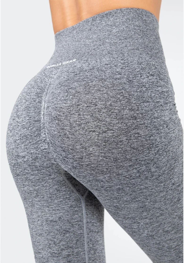 Gorilla Wear Leggings da donna senza cuciture QUINCY Seamless - Grigio