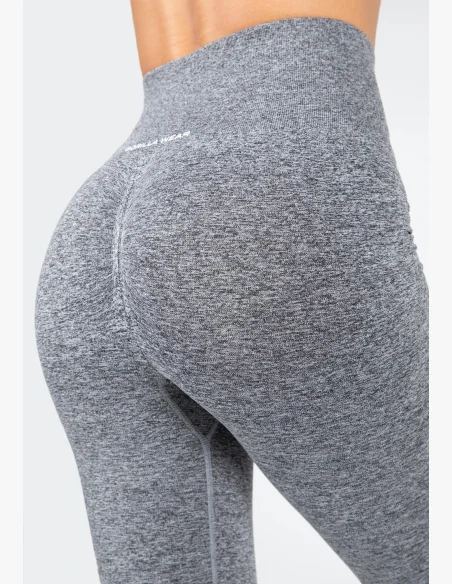 Gorilla Wear Leggings da donna senza cuciture QUINCY Seamless - Grigio