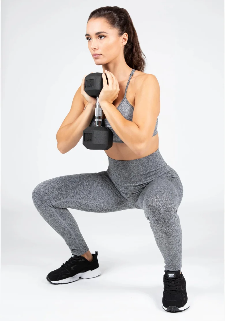 Gorilla Wear Leggings da donna senza cuciture QUINCY Seamless - Grigio