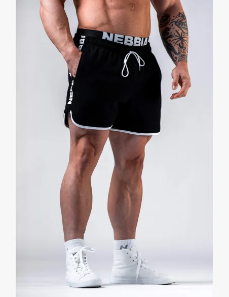 NEBBIA Pantaloncini da tuta HERO Neri
