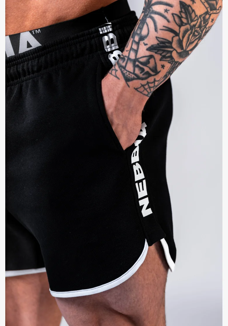 NEBBIA Pantaloncini da tuta HERO Neri
