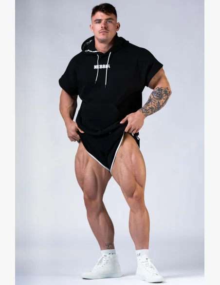 NEBBIA Pantaloncini da tuta HERO Neri