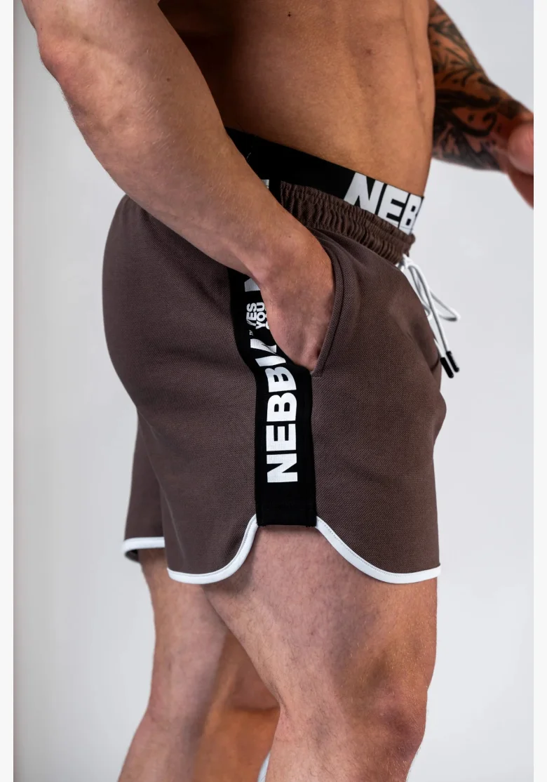 NEBBIA Pantaloncini da tuta HERO Marroni