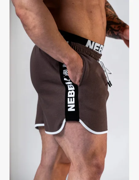 NEBBIA Pantaloncini da tuta HERO Marroni