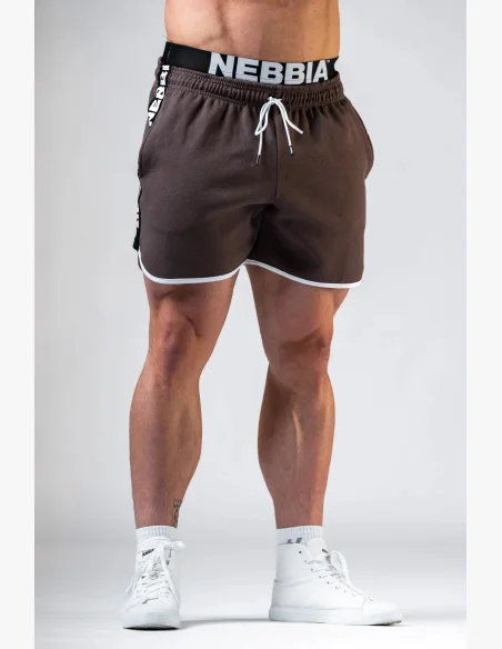 NEBBIA Pantaloncini da tuta HERO Marroni