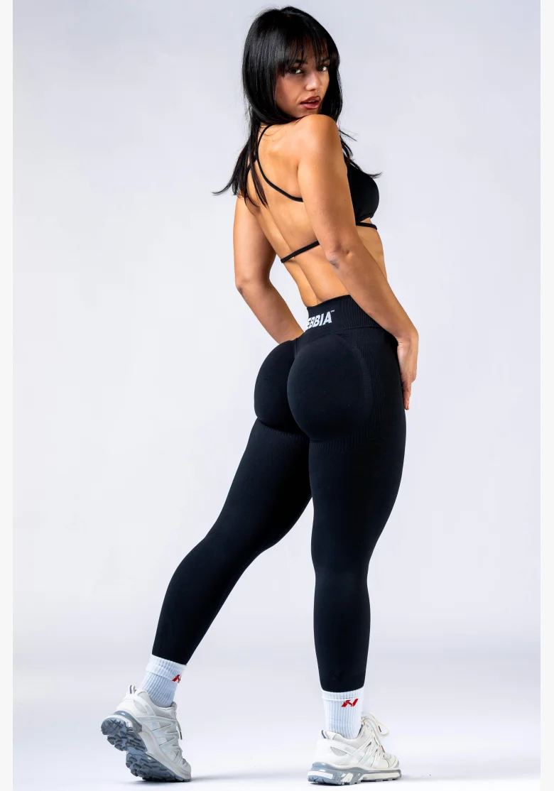 NEBBIA Open-back reggiseno sportivo POWER nero