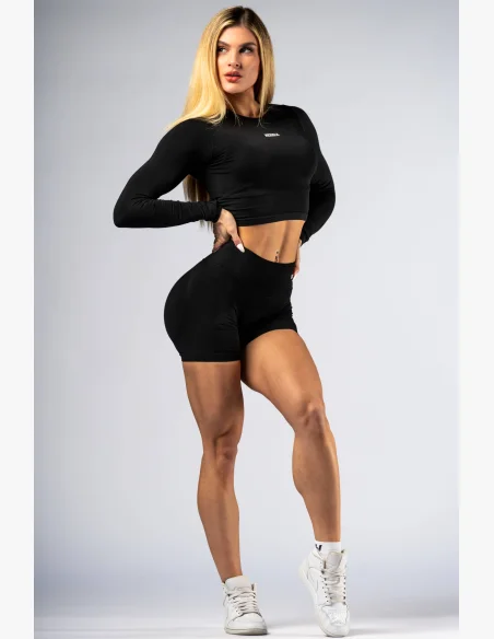 NEBBIA High-waist push-up shorts POWER neri