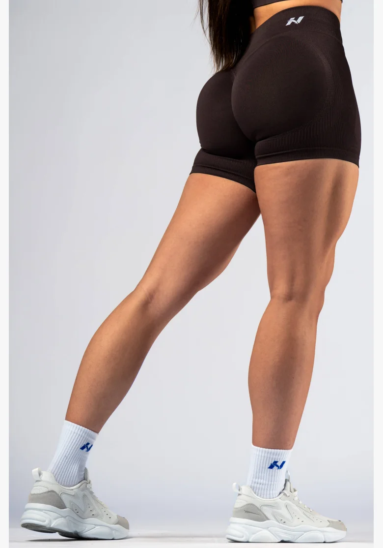 NEBBIA High-waist push-up shorts POWER marroni
