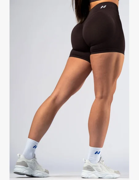 NEBBIA High-waist push-up shorts POWER marroni