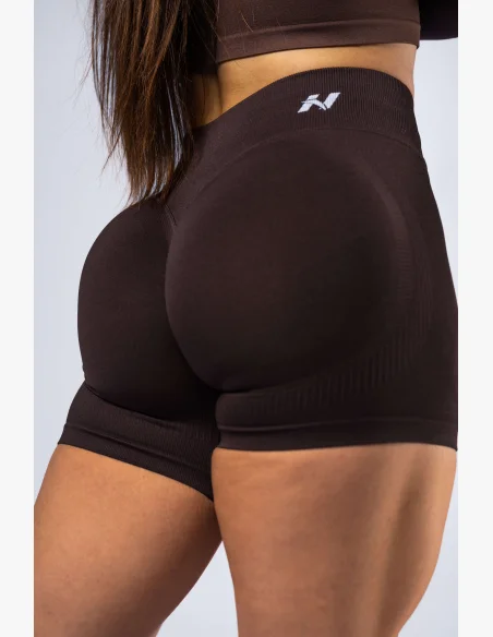 NEBBIA High-waist push-up shorts POWER marroni