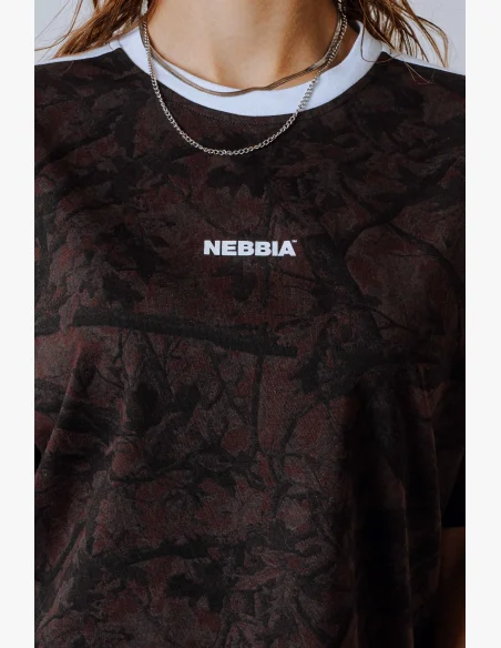 NEBBIA Maglietta rilassata POWER camo marrone