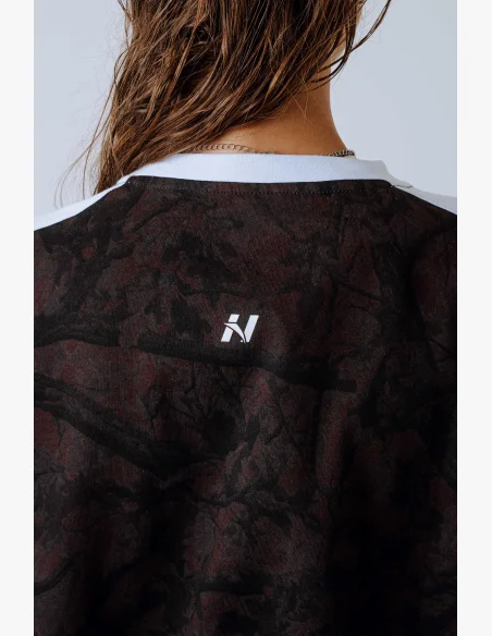NEBBIA Maglietta rilassata POWER camo marrone