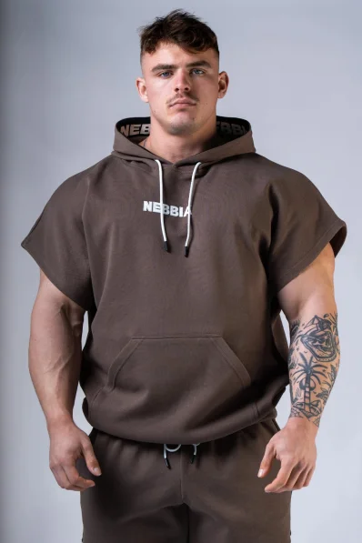 NEBBIA Top da allenamento rag HERO marrone