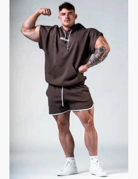 NEBBIA Top da allenamento rag HERO marrone