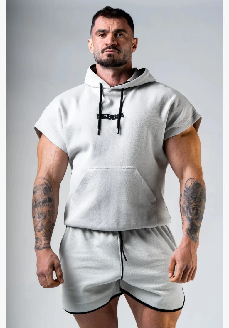 NEBBIA Top rag da allenamento HERO grigio