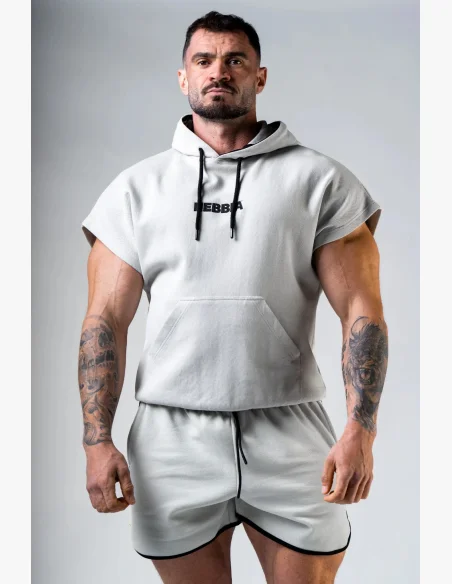 NEBBIA Top rag da allenamento HERO grigio