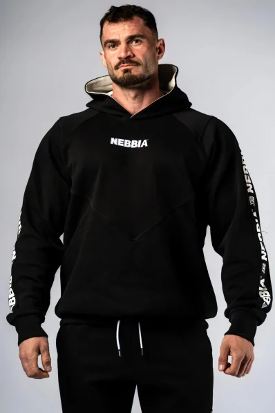 NEBBIA Felpa con cappuccio HERO nera