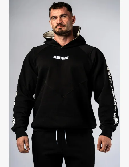 NEBBIA Felpa con cappuccio HERO nera