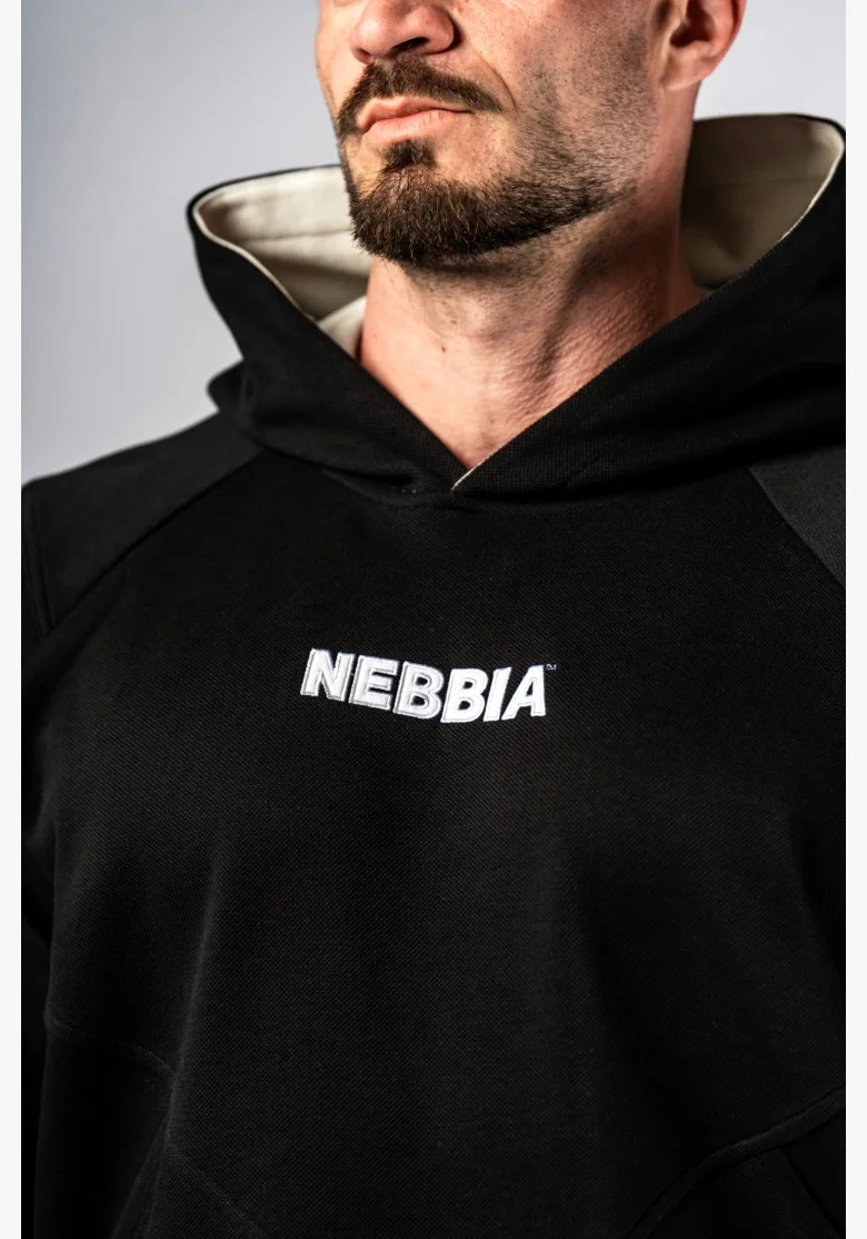 NEBBIA Felpa con cappuccio HERO nera