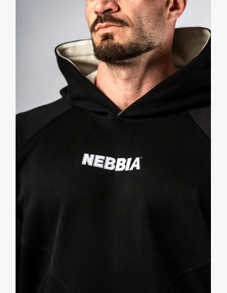 NEBBIA Felpa con cappuccio HERO nera