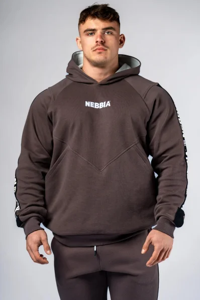 NEBBIA Felpa con cappuccio HERO marrone