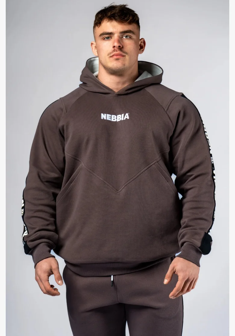 NEBBIA Felpa con cappuccio HERO marrone