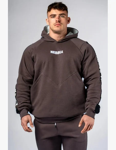 NEBBIA Felpa con cappuccio HERO marrone