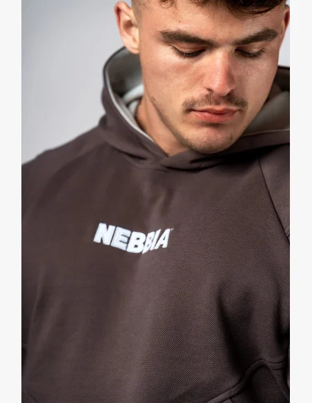 NEBBIA Felpa con cappuccio HERO marrone
