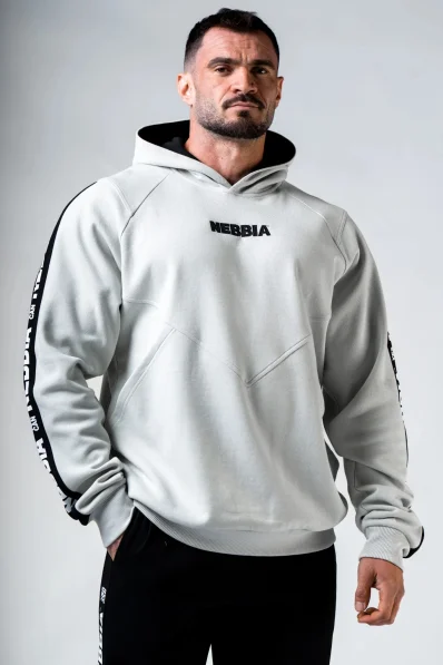 NEBBIA Felpa con cappuccio HERO grigia
