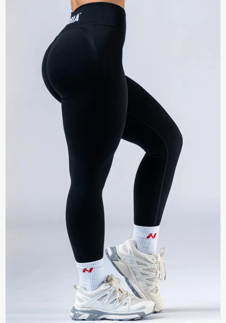 NEBBIA High-waist push-up leggings POWER nero