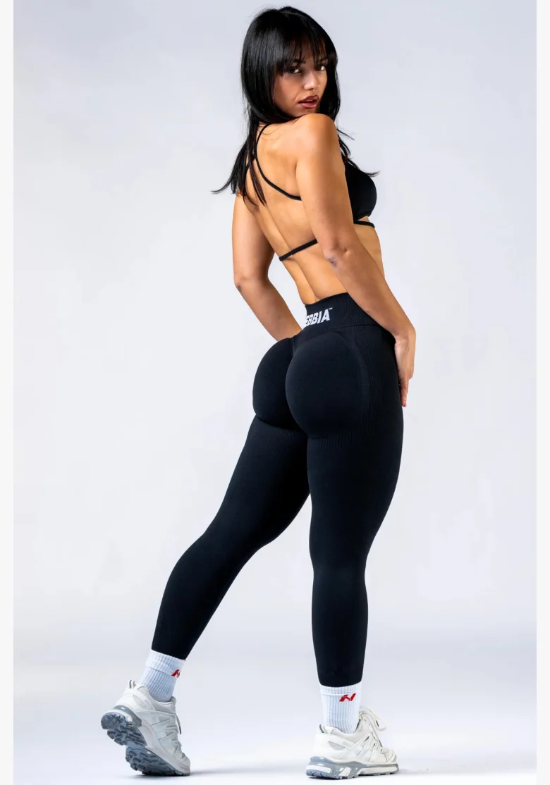 NEBBIA High-waist push-up leggings POWER nero
