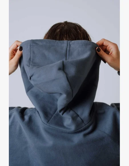 NEBBIA Zip Up con cappuccio POWER grigia