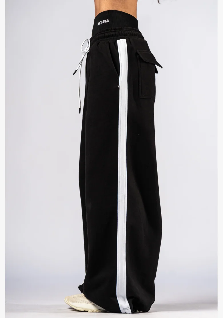 NEBBIA Oversized pantaloni da jogging POWER neri